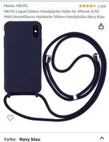 NEU Navy blaue Handyhülle Iphone S/XS MAX mit Schnur Baden-Württemberg - Remshalden Vorschau