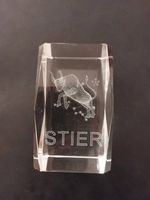 Sternzeichen Stier 3D Hologramm Kristallglas Quader Bochum - Bochum-Süd Vorschau