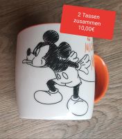 Mickey Mouse Tasse 2 Stück , orange, neuwertig Mecklenburg-Vorpommern - Stralsund Vorschau