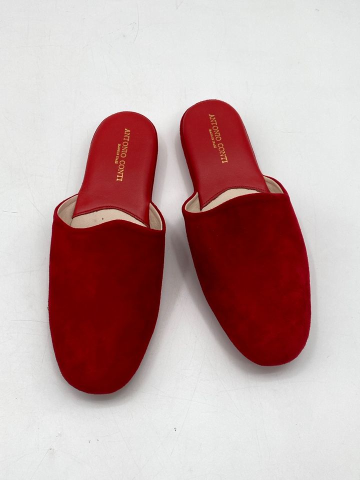 * 1v2 ANTONIO CONTI SLIPPER 39 SCHUHE HAUSSCHUHE VELOURS LEDER in Berlin