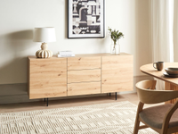 Modernes Sideboard Holzfarbton 3 Schubladen 2 Türen Kommode Hessen - Merenberg Vorschau