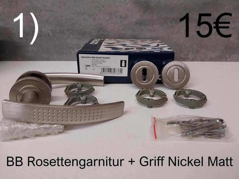 Türgriff Sets RESTPOSTEN nur 7€ WC/BB Rosettengarnituren | Würth in Hockenheim