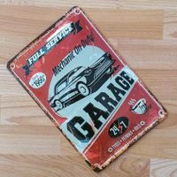 Retro Tankstellen Garage Werkstatt Café Blechschild Vintage #1228 Bielefeld - Bielefeld (Innenstadt) Vorschau