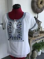 Vero Moda Bluse mit Stickerei Gr M weiß/blau wieNEU Saarland - Merzig Vorschau