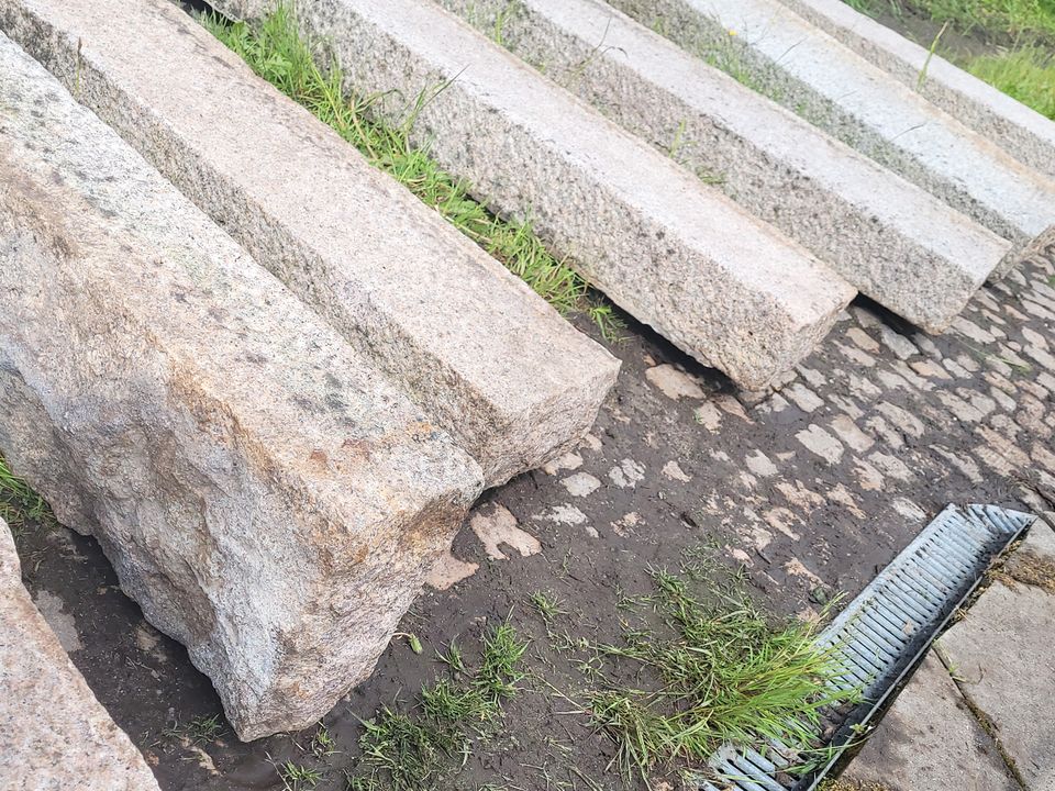 8 antike 2m Granit Blockstufe gespalten gestockt rosa historisch in Grünhain-Beierfeld 