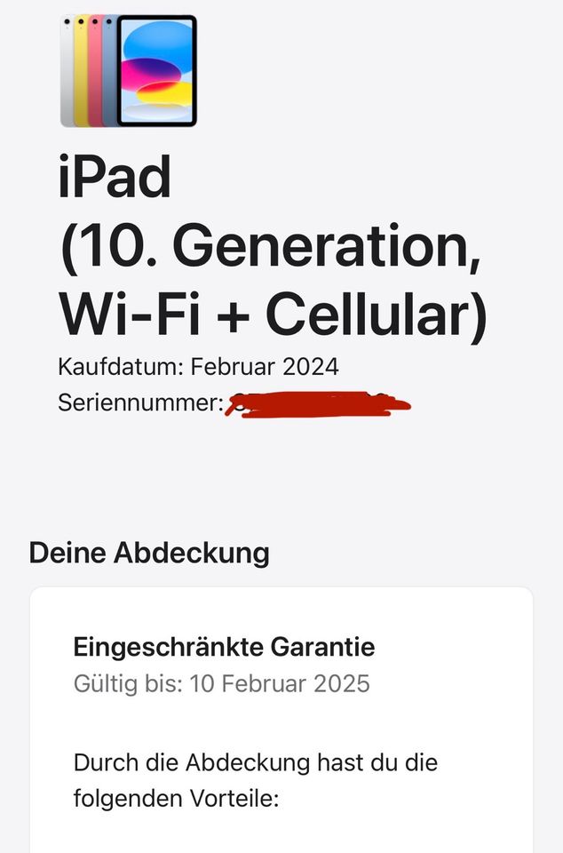 Apple iPad 10. Gen Blau, 64GB / Cellular / 100% Akku / Neuzustand in Kassel