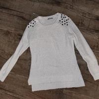 Orsay Glitzer Pullover Weiss Strasssteine Gr. M Bayern - Veitsbronn Vorschau