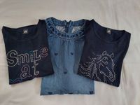 Schickes Sommerkleid & 2 tolle T-Shirts, Gr. 122/128 Bayern - Irschenberg Vorschau