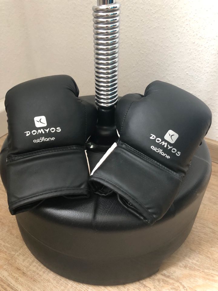 Punchingball/Boxsack Höhe von 125-145 cm + Boxhandschuhe 4 oz in Germersheim
