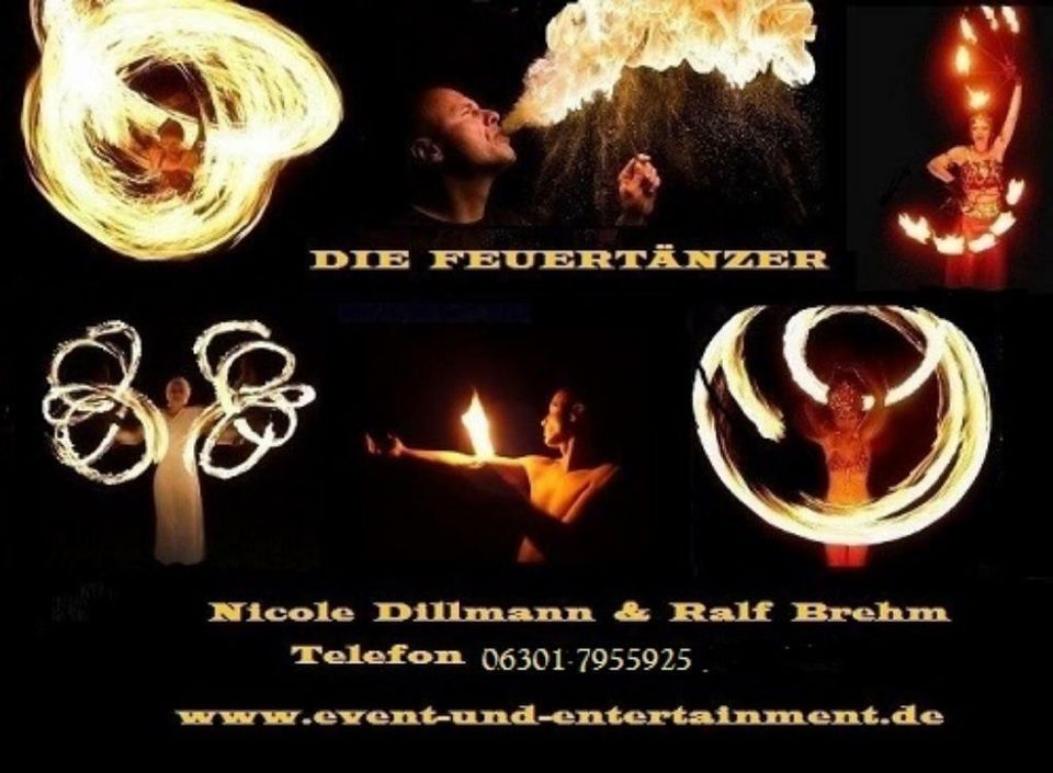 Künstler Geburtstagsfeier Firmenfeier Hochzeit Feuershow in Kaiserslautern