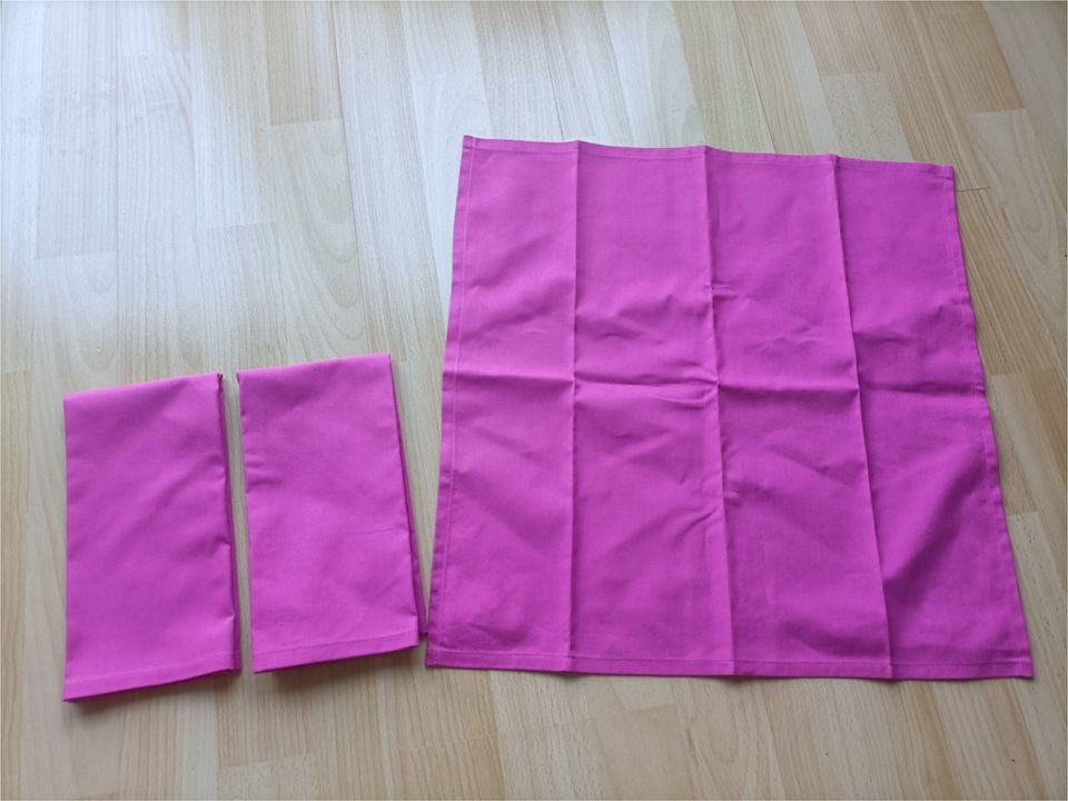 Stoffservietten aus Baumwolle, Magenta / Beere / Pink, Hochzeit in Karlsruhe