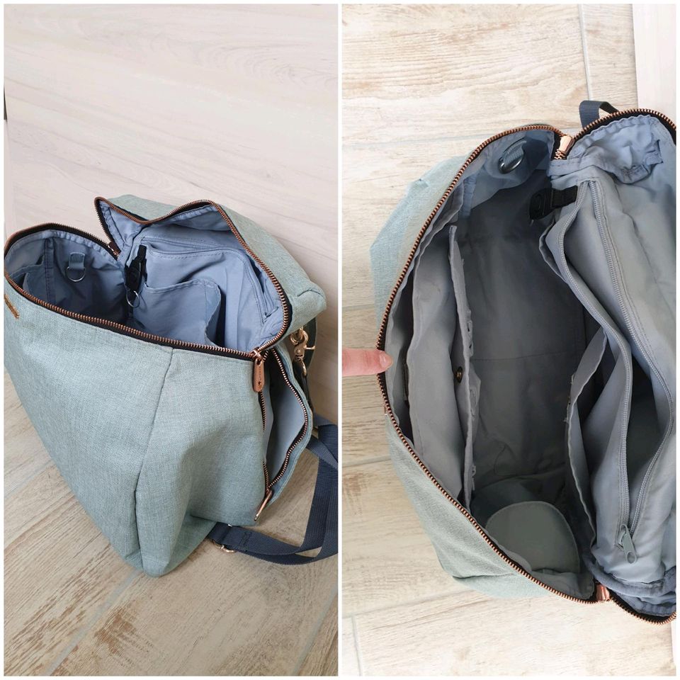 Lässig Wickeltasche, mint blau, mit Zubehör in Schaafheim