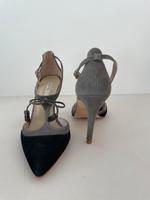 Boden Mary Janes Pumps High Heels Grau schwarz Schleife 38 Nordrhein-Westfalen - Meerbusch Vorschau