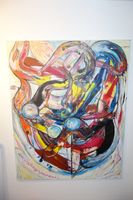 Ölgemälde Bild gemalt auf Leinwand 95x120cm abstrakte Kunst Dresden - Laubegast Vorschau