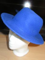 blauer kultiger breitkrempiger Damenhut aus 100 % Wolle Gr. 56 Baden-Württemberg - Tuttlingen Vorschau