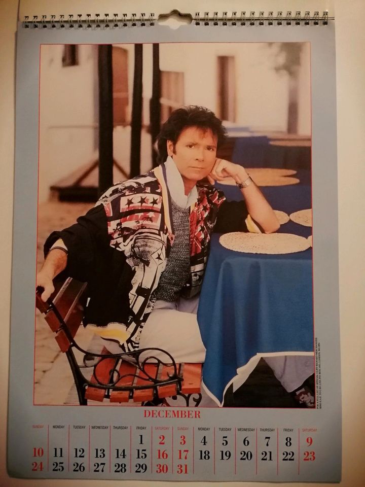 Cliff Richard Kalender 1995 in Karlsruhe