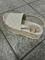 Gucci GG Plateau Sandale Weiß Beige Gr. 38 Bayern - Regensburg Vorschau