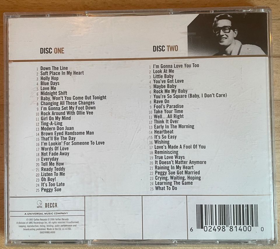 CD Buddy Holly Gold Definitive Collection Doppel-CD in Lüneburg