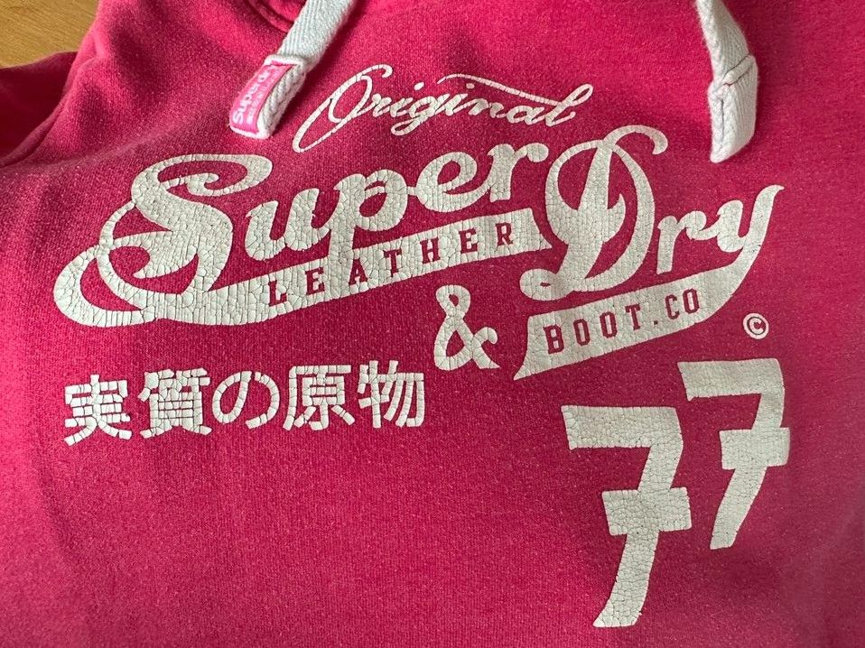 Superdry Damen-Hoody*pink*Sweatshirt mit Kapuze*Gr. M in Bielefeld