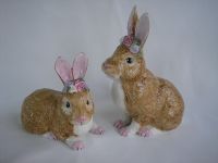 2 Hasen mit Blumenkranz von Villeroy & Boch - Easter Bunnies Rheinland-Pfalz - Landau in der Pfalz Vorschau