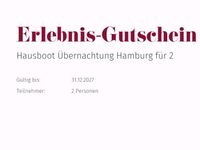 Erlebnissgutschein von mydays Hausboot Hamburg Schleswig-Holstein - Weddelbrook Vorschau