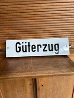 Emaille Schild Güterzug Eisenbahn DDR Deko Sachsen - Limbach-Oberfrohna Vorschau