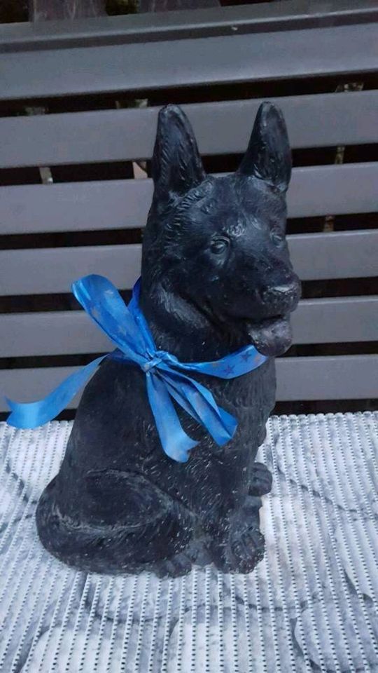 Hundefiguren aus Stein,Schäferhund,Handarbeit,In-u.Outdoor,Neu in Bönen