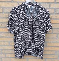 Bluse m. Schluppe, Kurzarm, beige-schwarz, Alba Moda, Gr.44 Niedersachsen - Bremervörde Vorschau