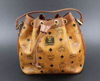 MCM Tasche Beuteltasche Handtasche cognac gold schwarz SMALL Duisburg - Duisburg-Mitte Vorschau