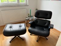 Vitra Lounge Chair & Ottoman, Palisander, Leder Nero - Original Bayern - Berg Vorschau