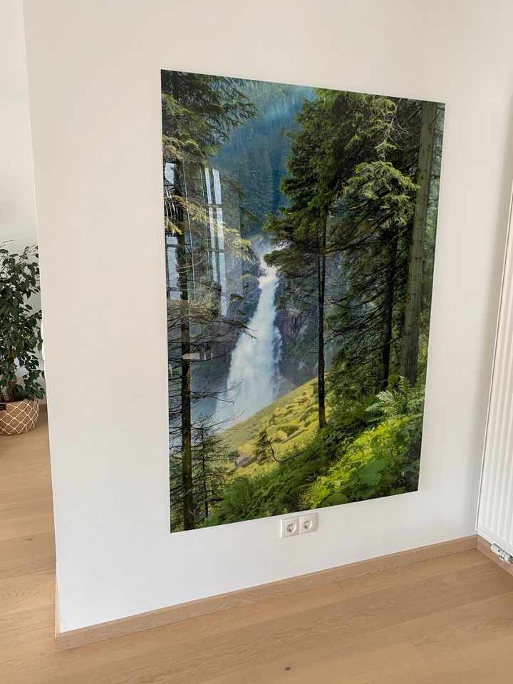 Krimmler Wasserfälle Acrylglasbild 105x155 cm auf Aluminiumplatte in Frankenthal (Pfalz)