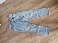 Jeans Hose Destroyed Ripped High waist Hellblau Damen 25/30 Hessen - Ebsdorfergrund Vorschau