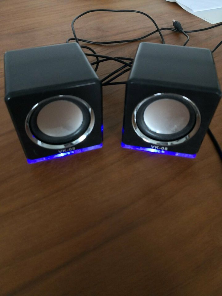 USB STEREO MINI Boxen LED in Soyen