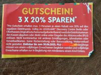 3x Berlin Oberhausen discovery Center legoland 20 20 % Rabatt Bayern - Kissing Vorschau
