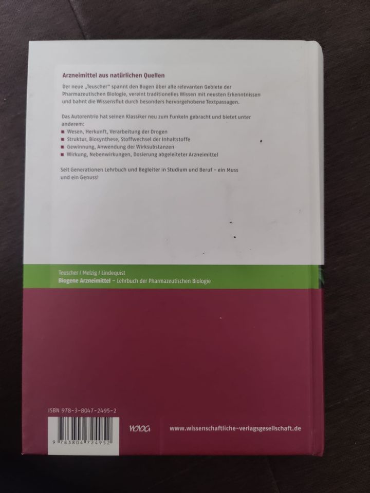 Verkauf Buch "Biogene Arzneimittel" 7. Auflage in Wolmirstedt