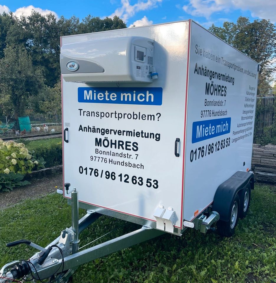 Kühlanhänger Kühlwagen Getränkekühler Anhänger leihen mieten in Würzburg