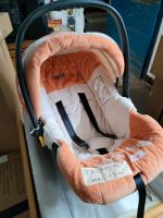 Autositz Babyschale babynest beige-orange Plüsch-Stoff Lübeck - St. Lorenz Nord Vorschau