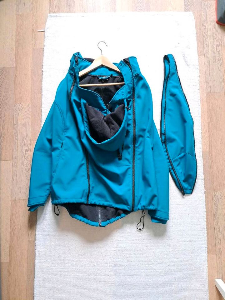 Mamalila Softshell Tragejacke, Gr. S, petrol in Schwerin