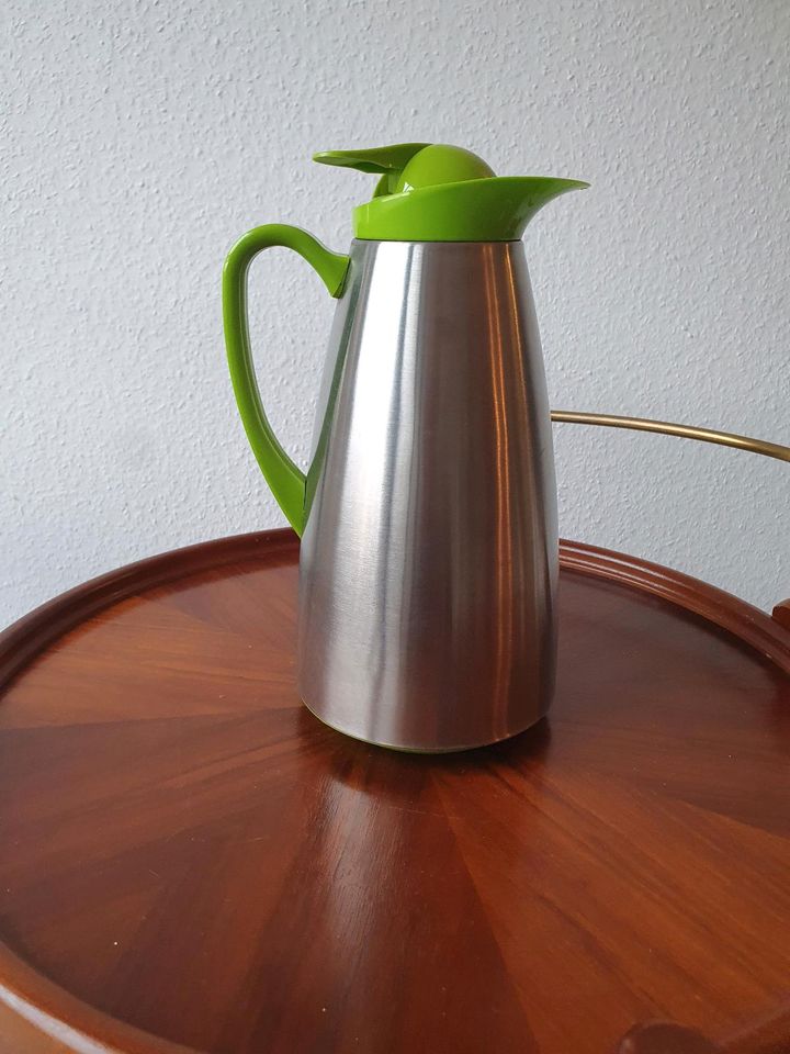 Thermoskanne aus Edelstahl, silber,grün, 1 l in Köln