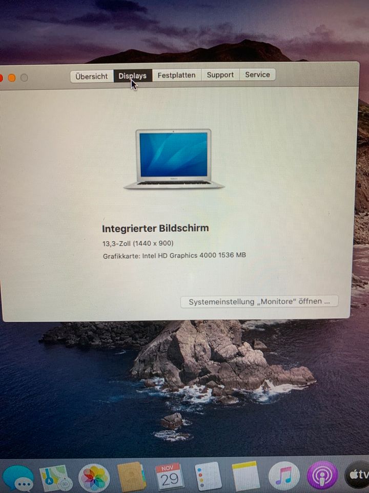 MacBookAir 5,2 Mac Book Air 13 Zoll, 2012 i5 MacBook Air Laptop in Großhansdorf