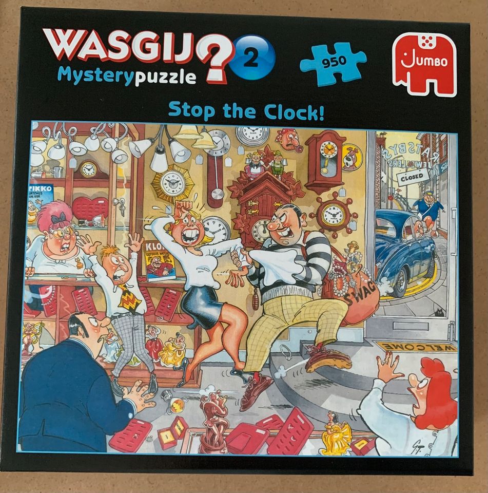 WASGIJ Mystery Puzzle Nr. 2 „Stop the clock!“ 950 Teile in Köln