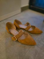 Damen Leder Flats Pumps Ballerinas 39 Nordrhein-Westfalen - Neukirchen-Vluyn Vorschau