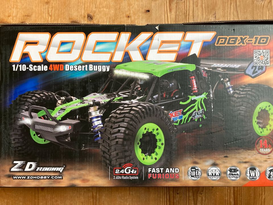 ZD Racing DBX10 Rocket Desert Buggy 1:10 RC 4WD Brushless 80A in Schwäbisch Gmünd