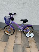 PROMETHEUS BICYCLES Kinderfahrrad 14“ lila mit Stützrädern Hessen - Kriftel Vorschau