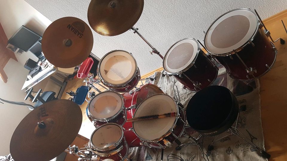 BASIX Schlagzeug mit Speziallackierung; Einzelkauf auch möglich in Reinheim