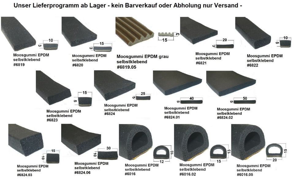 1 MUSTER Gummidichtung H-Profil T-Profil Kantenschutz Boot Auto in Berlin