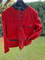 Damen Distler echt Leder Trachten Jacke Janker rot Gr. 38 + Bluse Bayern - Ansbach Vorschau