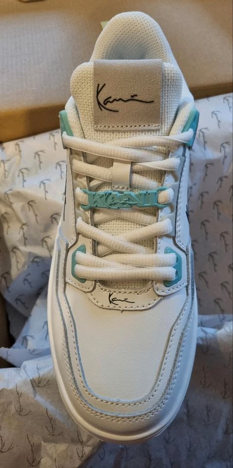 +NEU+ Karl Kani Sneaker low - white/aqua blue Gr. 38 in Schieder-Schwalenberg