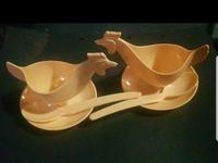2x original alte DDR Plastik SONJA Eierbecher Huhn Mit Löffel Baden-Württemberg - Mosbach Vorschau