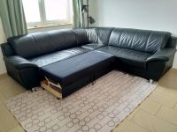 Sofa Couch Ecke schwarz Leder Schlaffunktion Niedersachsen - Osterholz-Scharmbeck Vorschau